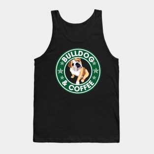 Bulldog And Coffee Tank Top